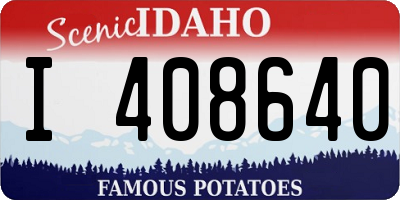 ID license plate I408640