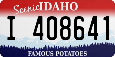 ID license plate I408641