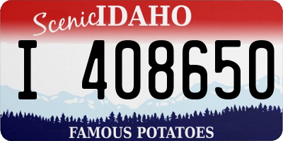 ID license plate I408650