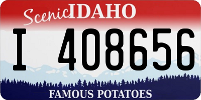 ID license plate I408656