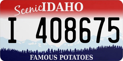 ID license plate I408675