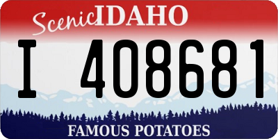 ID license plate I408681