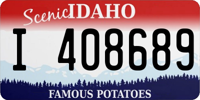 ID license plate I408689