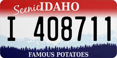 ID license plate I408711