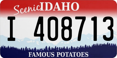 ID license plate I408713