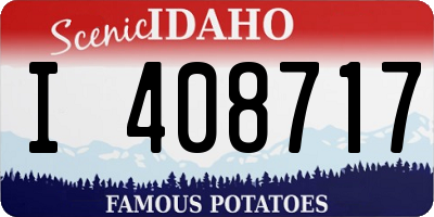 ID license plate I408717