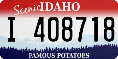 ID license plate I408718