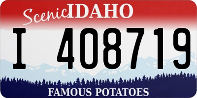 ID license plate I408719