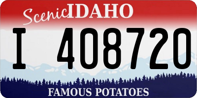 ID license plate I408720
