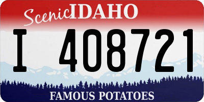 ID license plate I408721