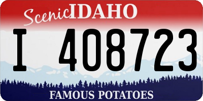 ID license plate I408723