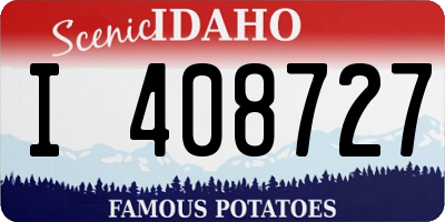 ID license plate I408727