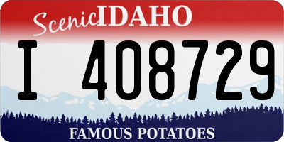ID license plate I408729