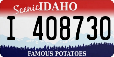 ID license plate I408730