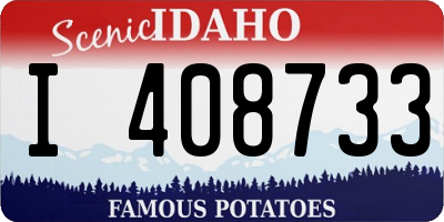 ID license plate I408733