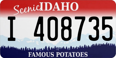ID license plate I408735