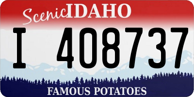 ID license plate I408737