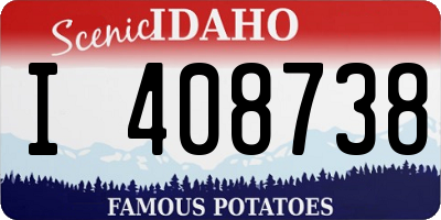 ID license plate I408738