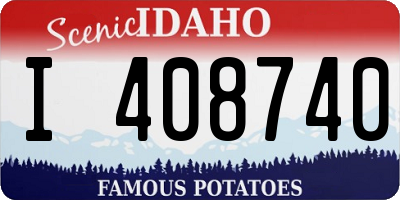 ID license plate I408740