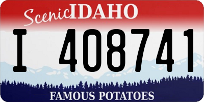 ID license plate I408741