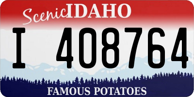 ID license plate I408764