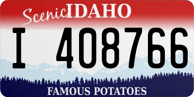 ID license plate I408766