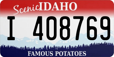 ID license plate I408769