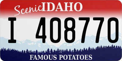 ID license plate I408770