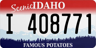 ID license plate I408771