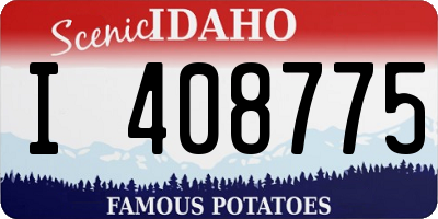 ID license plate I408775