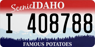 ID license plate I408788