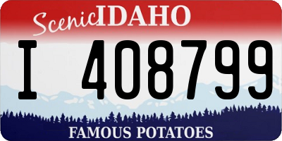 ID license plate I408799