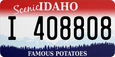 ID license plate I408808