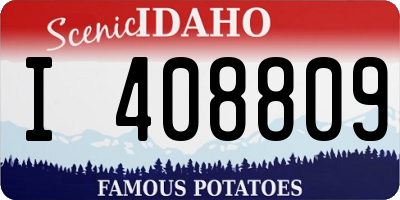 ID license plate I408809