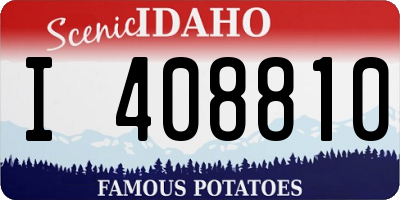 ID license plate I408810