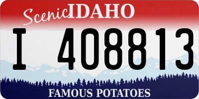ID license plate I408813