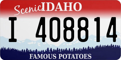 ID license plate I408814