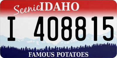ID license plate I408815