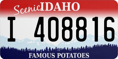 ID license plate I408816