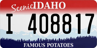 ID license plate I408817