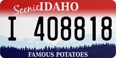 ID license plate I408818