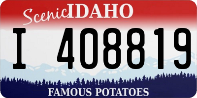 ID license plate I408819