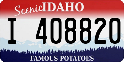 ID license plate I408820