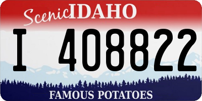 ID license plate I408822