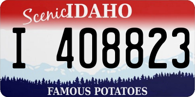 ID license plate I408823