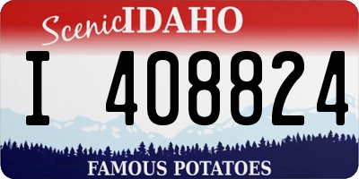 ID license plate I408824
