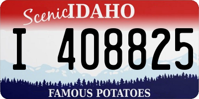 ID license plate I408825