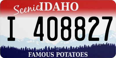 ID license plate I408827