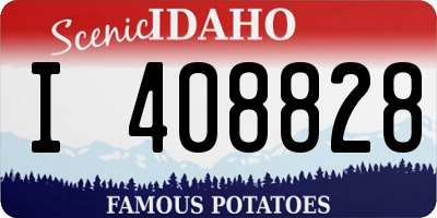 ID license plate I408828