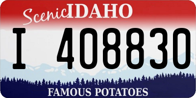 ID license plate I408830